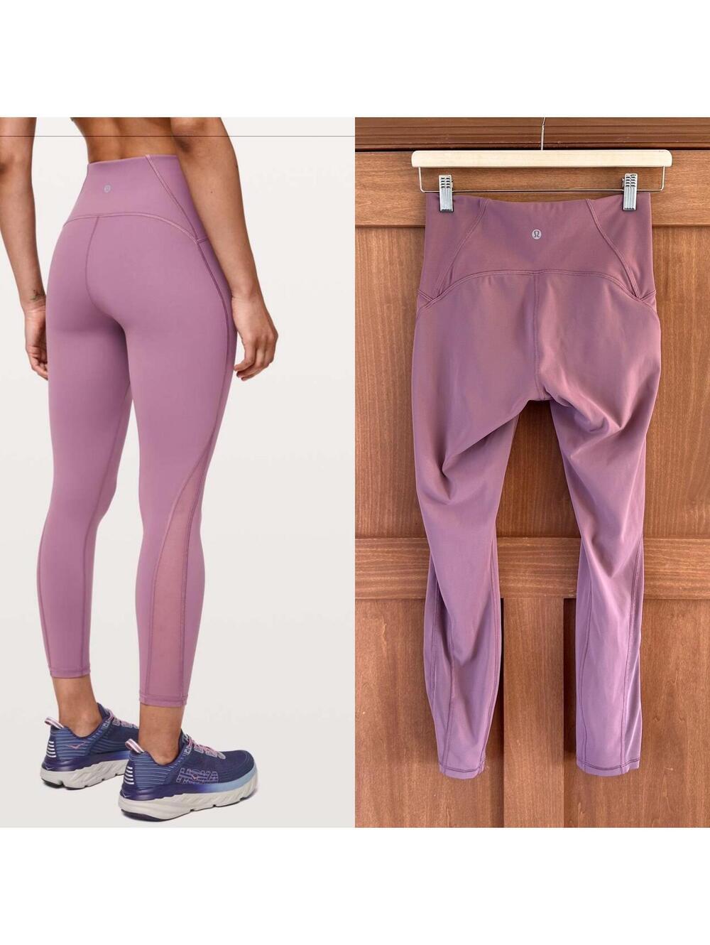 Lululemon Train Times Pant Leggings 25" Figue Purple Women’s size 6 LW5AMOS